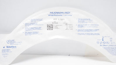 Teleflex 5-10411 Hudson RCI Sheridan Uncuffed Tracheal Tube 5.5mm ID x 7.5mm OD